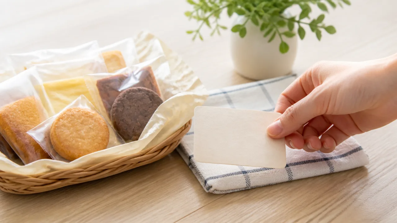 お土産に添える「よかったら食べてください」メモの例文と書き方