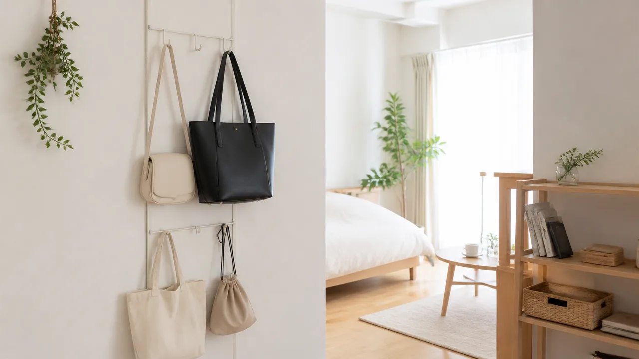 一人暮らしのバッグ置き場所は？狭い部屋ですっきり収納するコツ